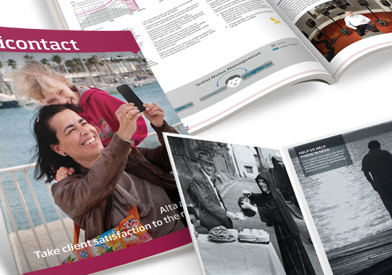 <strong>Oticon</strong> 32 pages quarterly magazine <strong>Sisters of Charity</strong> 75 years anniversary booklet.