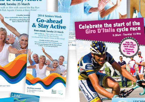 <strong>Leichhardt Council</strong> Posters and flyers <strong>Leichhardt Park Aquatic Centre</strong> Posters, flyers, forms press ads and membership cards.